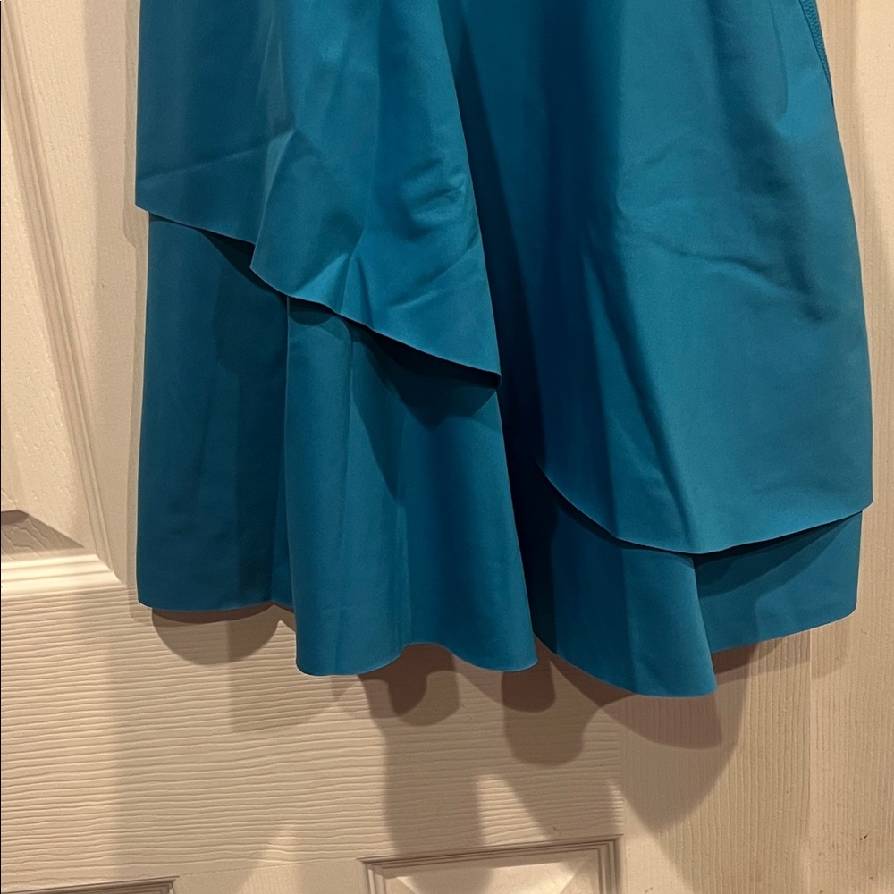 NWT-Athleta Teal Zip-Front Dress - Picture 6 of 12